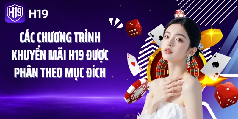 Các chương trình khuyến mãi H19 được phân theo mục đích